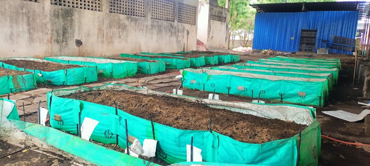 Vermicompost unit at the college, shown in the 2025–26 annual report